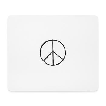 Peace Frieden Liebe Geschenk Tshirt - Mousepad (Querformat) - Weiß - Vorne