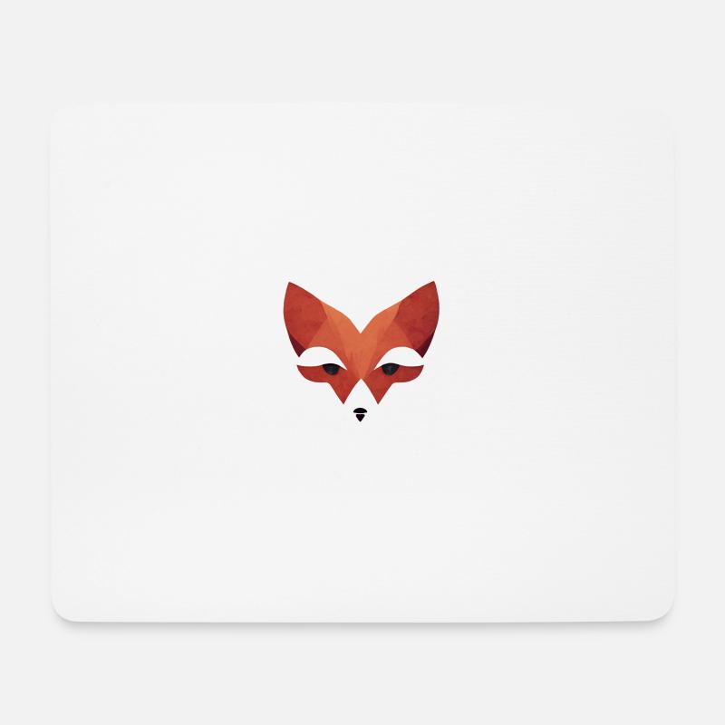 Roter Fuchs - Mousepad (Querformat) - Weiß