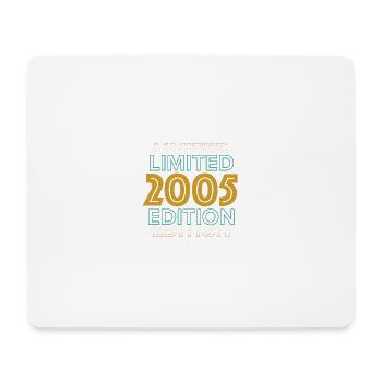 Retro Vintage Limited Edition 2005 - Mouse Pad (horizontal) - white - Front