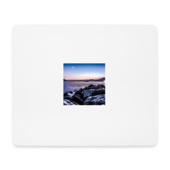 Coucher de soleil au néon - Tapis de souris (format paysage) - blanc - Devant