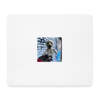 puppet knitted out of wool - Mousepad (Querformat) - Weiß - Vorne