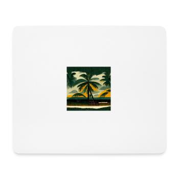 Jamaican cabin on the beach - Mouse Pad (horizontal) - white - Front