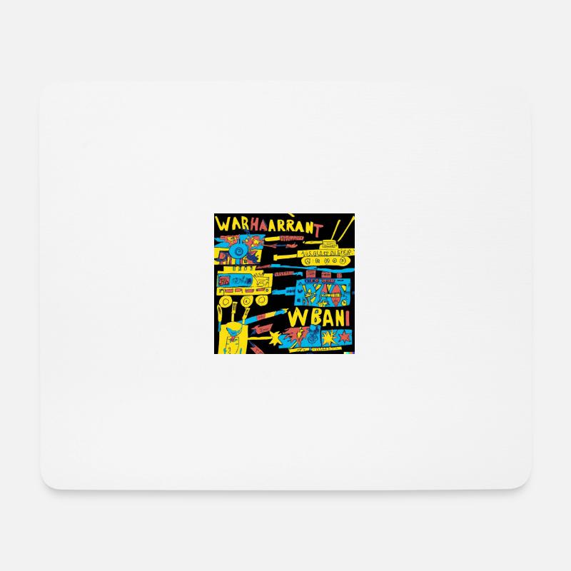Warhaarrant - Mousepad (Querformat) - Weiß