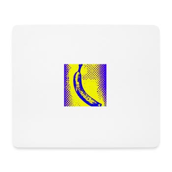 yellow banana (right) - Mouse Pad (horizontal) - white - Front