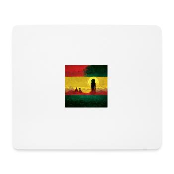 Rastafari dreams - Mousepad (Querformat) - Weiß - Vorne
