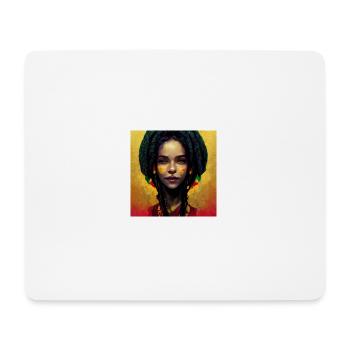 she is in love with a rastaman - Mousepad (Querformat) - Weiß - Vorne