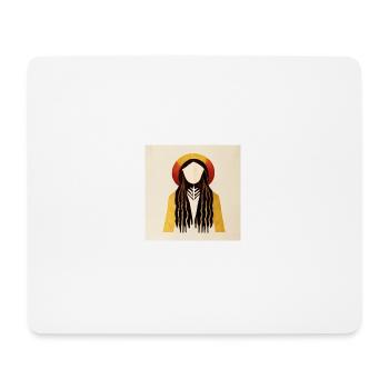Jamaika Rastfarian - Mousepad (Querformat) - Weiß - Vorne