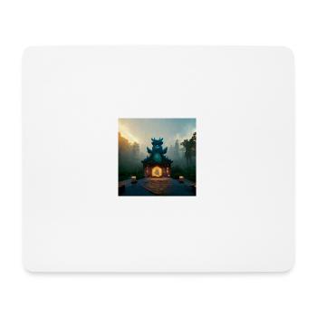 Alter Drachenschrein - Mousepad (Querformat) - Weiß - Vorne