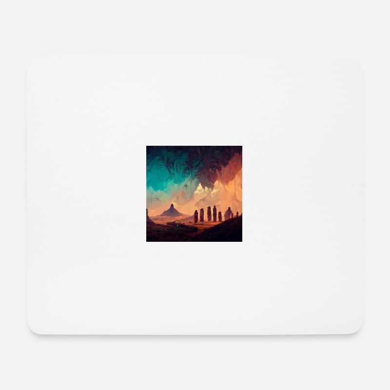 Ki-generated painting - Mouse Pad (horizontal) - white