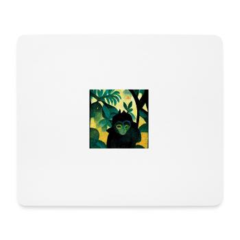 Little monkey in the jungle - Mouse Pad (horizontal) - white - Front