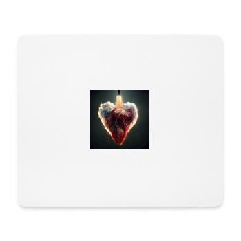 Herz Love Abstract Collection 17 - Mousepad (Querformat) - Weiß - Vorne