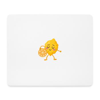 Easy peasy lemon do orange squeesy, verrückte Zit - Mousepad (Querformat) - Weiß - Vorne