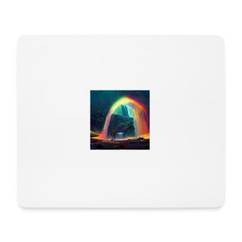 Rainbow watterfall - Mousepad (Querformat) - Weiß - Vorne