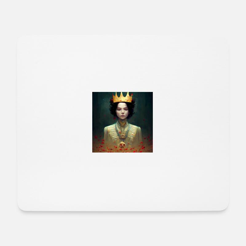 Die Königen ist tot Lang Lebe der König - Mousepad (Querformat) - Weiß