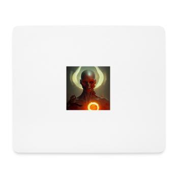 Squelette sombre - Tapis de souris (format paysage) - blanc - Devant