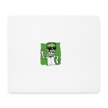 Zombie cool - Tapis de souris (format paysage) - blanc - Devant
