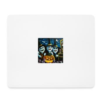 le bal des citrouilles - Tapis de souris (format paysage) - blanc - Devant