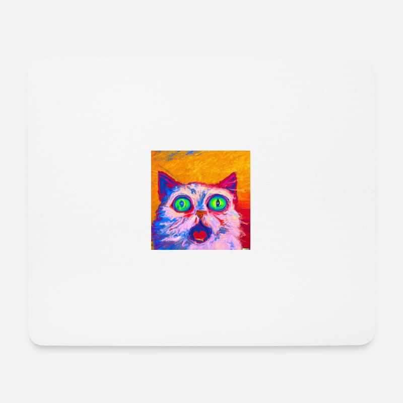 Andy Katze - Mousepad (Querformat) - Weiß