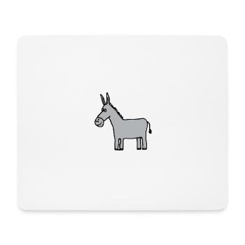 Donkey Illustration - Mouse Pad (horizontal) - white - Front