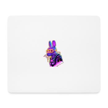 Cyber Rabbit - Mousepad (Querformat) - Weiß - Vorne