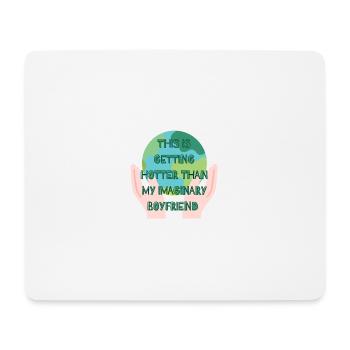Stop global warming - Mouse Pad (horizontal) - white - Front
