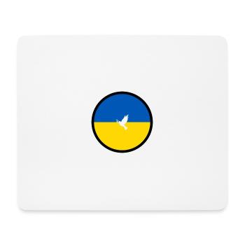 Slava Ukraini za myr - Mousepad (Querformat) - Weiß - Vorne