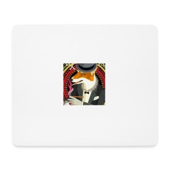 Gangster Fox - Tapis de souris (format paysage) - blanc - Devant