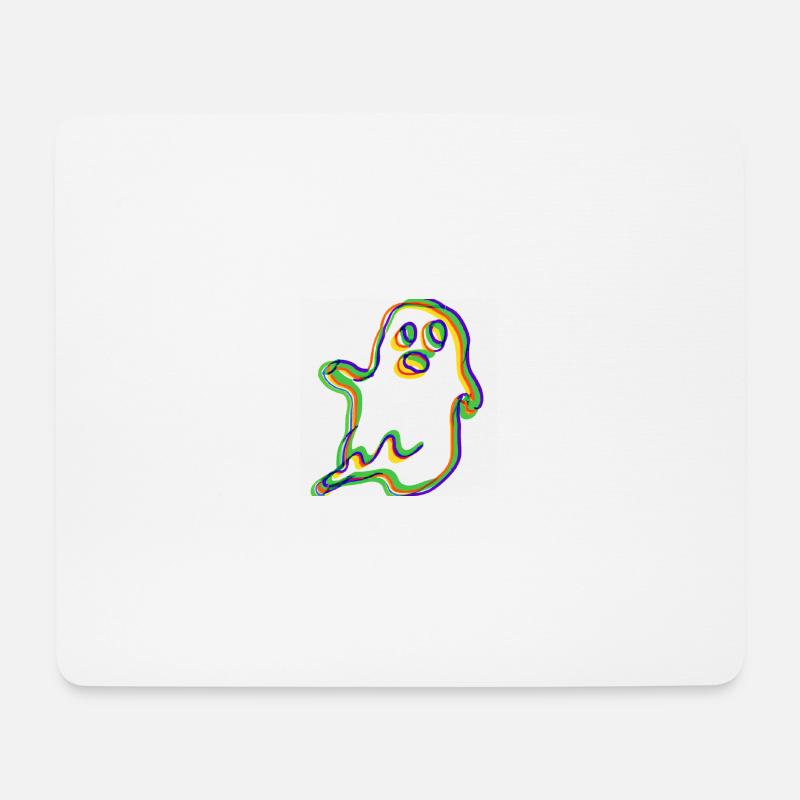 Bunter Geist - Mousepad (Querformat) - Weiß