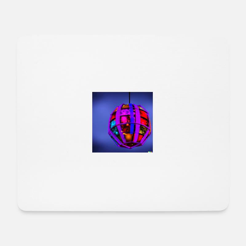 explodierende weihnachtskugel - Mousepad (Querformat) - Weiß