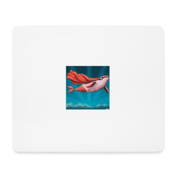 Space-Whale - Mousepad (Querformat) - Weiß - Vorne