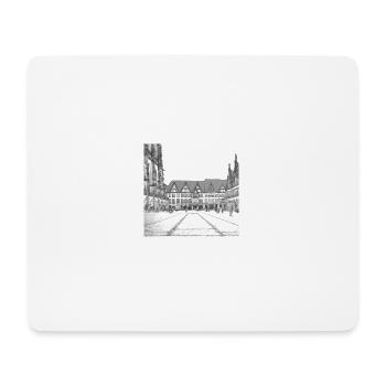 Prinzipalmarkt in Münster Zeichnung - Mousepad (Querformat) - Weiß - Vorne