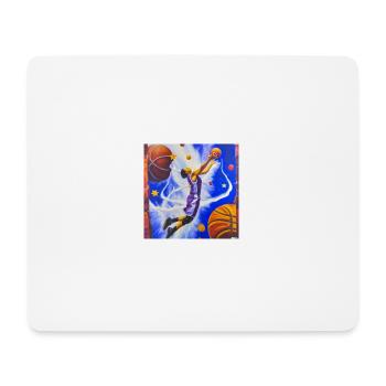Basketball Player Dunk - Mouse Pad (horizontal) - white - Front