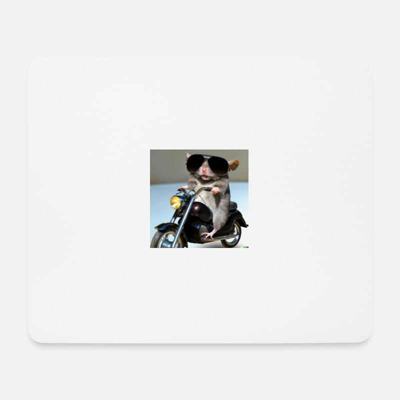 Badass Mouse - Mouse Pad (horizontal) - white
