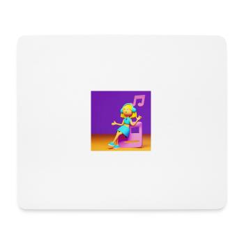 LUSTIGE MUSIKILLUSTRATION - Mousepad (Querformat) - Weiß - Vorne