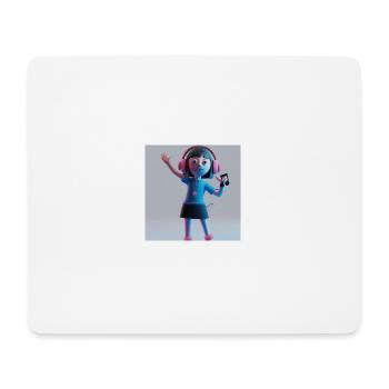 LUSTIGE MUSIK ILLUSTRATION 4 - Mousepad (Querformat) - Weiß - Vorne