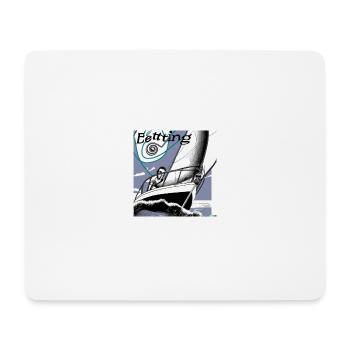 a sailing yacht during a regatta - Mousepad (Querformat) - Weiß - Vorne
