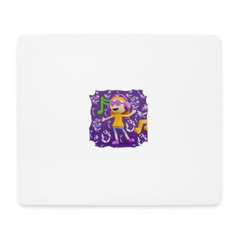 LUSTIGE MUSIK ILLUSTRATION 12 - Mousepad (Querformat) - Weiß - Vorne