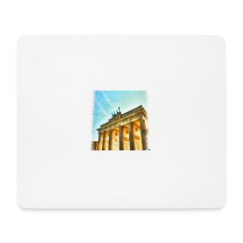 the Brandenburger tor as an acrylpainting - Mousepad (Querformat) - Weiß - Vorne
