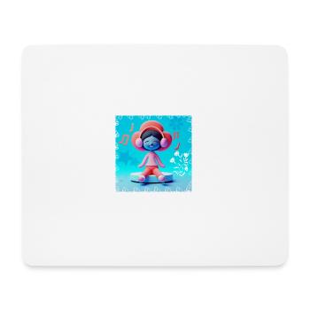 LUSTIGE MUSIK 01 - Mousepad (Querformat) - Weiß - Vorne