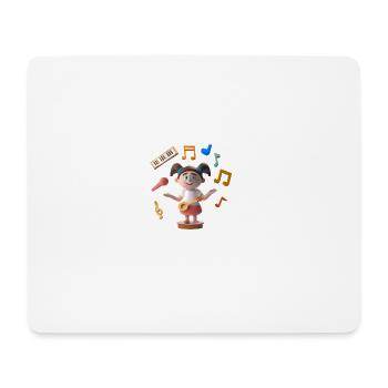 LUSTIGE MUSIK 015 - Mousepad (Querformat) - Weiß - Vorne