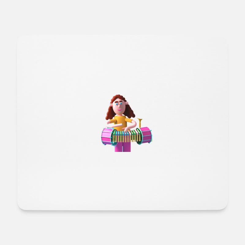 FUNNY 8 - Mouse Pad (horizontal) - white
