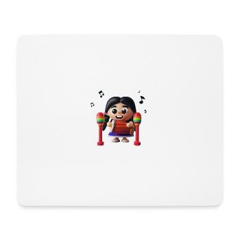 LUSTIG 12 - Mousepad (Querformat) - Weiß - Vorne