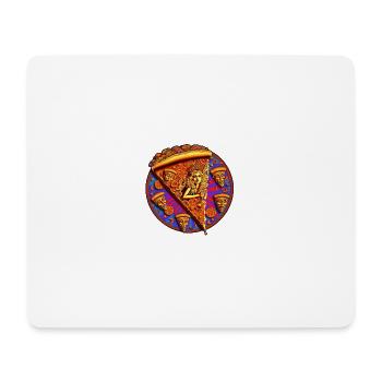 Crazy pizza - Mouse Pad (horizontal) - white - Front