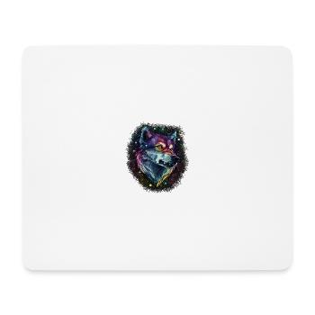 Painted wolf - Mouse Pad (horizontal) - white - Front
