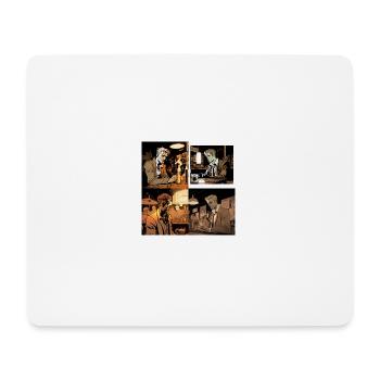 Image comique d’une personne regardant - Tapis de souris (format paysage) - blanc - Devant