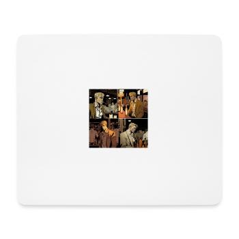 Person getting stared at in a bar - Mouse Pad (horizontal) - white - Front