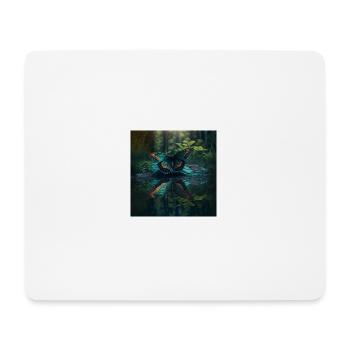 Butterfly on the water - Mouse Pad (horizontal) - white - Front