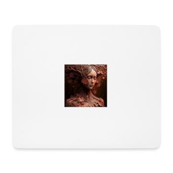femme de l'arbre - Tapis de souris (format paysage) - blanc - Devant