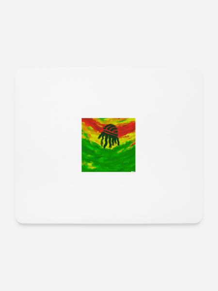 Van Gogh Rasta Flagge - Mousepad (Querformat) - Weiß