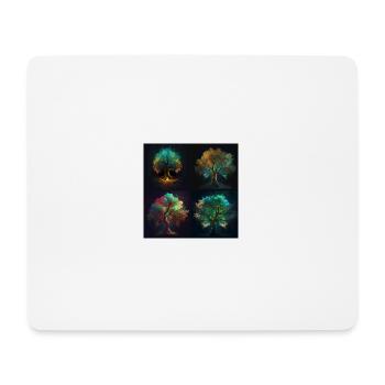 Ein Baum - Mousepad (Querformat) - Weiß - Vorne